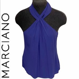 Marciano turtle neck halter top size small